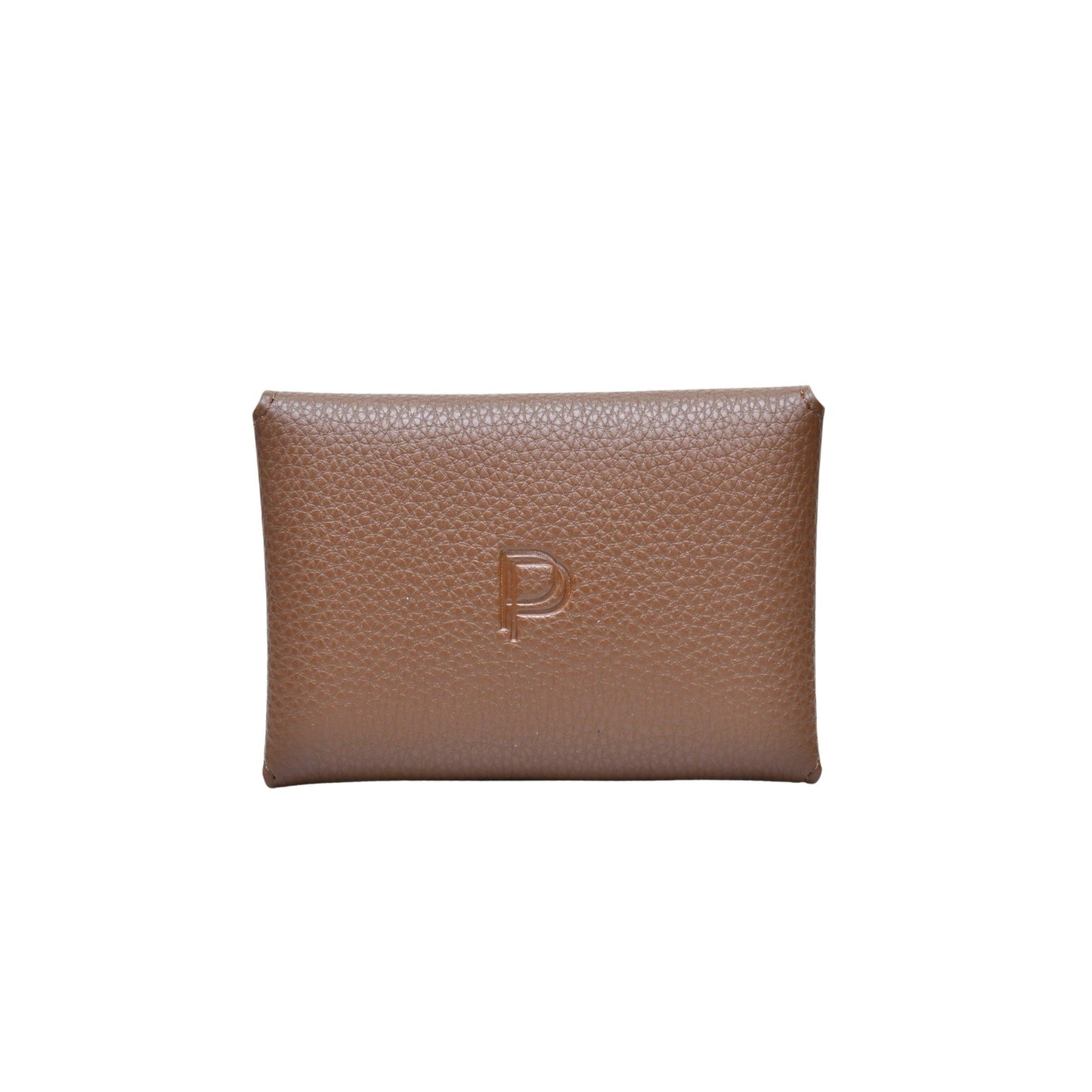 CARD HOLDER PEBBLE BROWN
