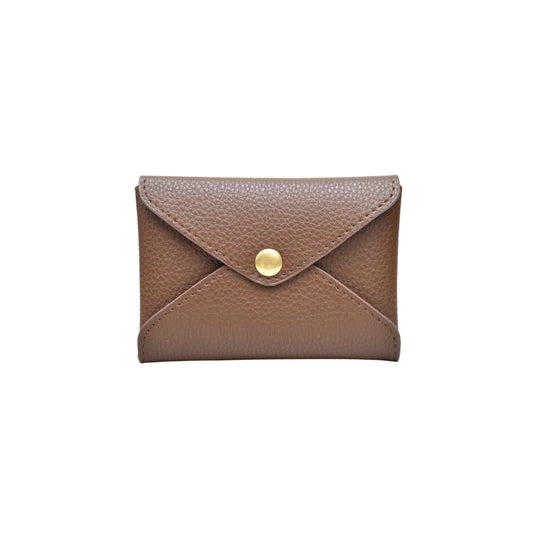 CARD HOLDER PEBBLE BROWN